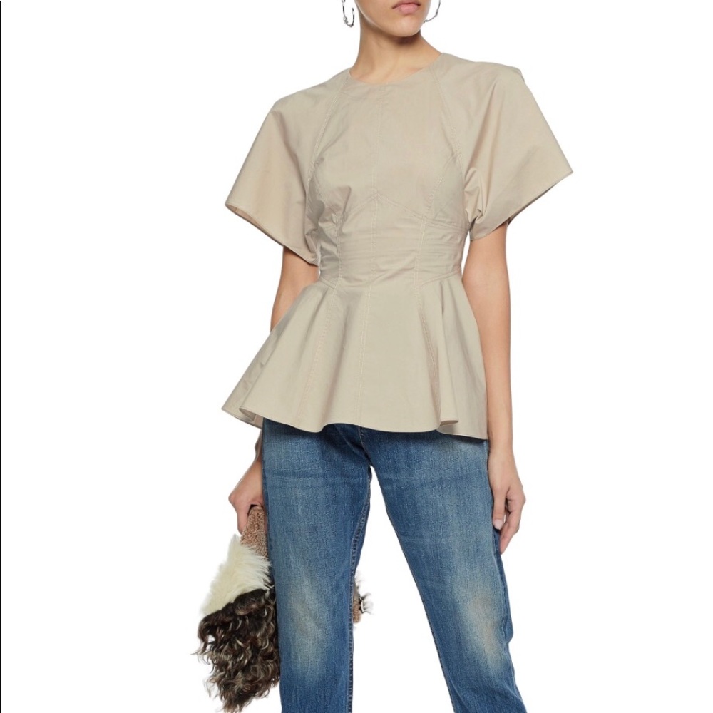 NWT white Alexander Wang structured peplum - Picture 1 of 4